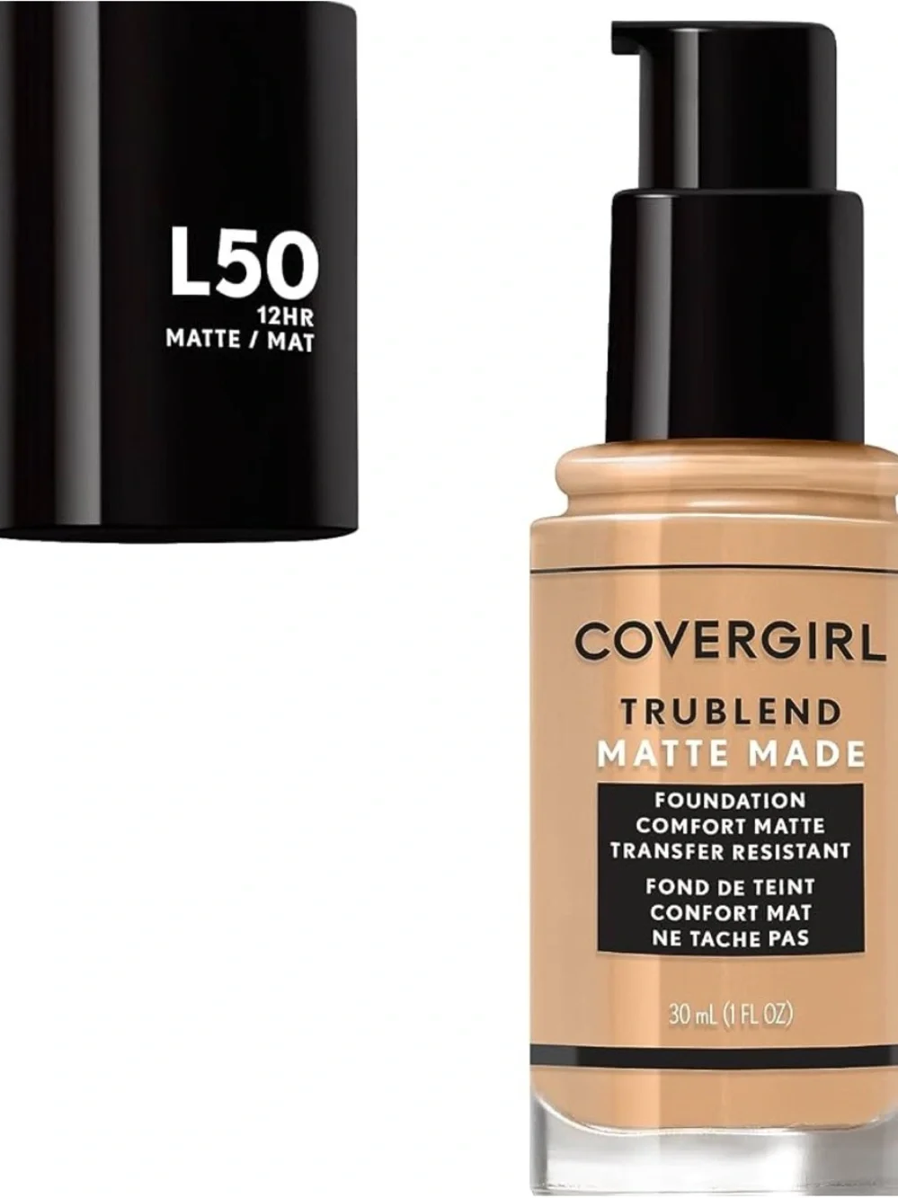 COVERGIRL TruBlend Matte Made Foundation - L50 Fair Beige NWT